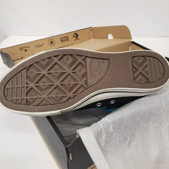 Converse Chuck Taylor Street Mid Mens Shoes Size 8 Color: Black/Blue - Picture 8 of 8